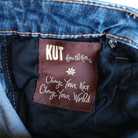Kut from the cloth Sz 4 flawed Mid Rise jeans - Picture 5 of 7